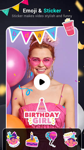 Birthday video maker with song : happy birthday screenshot 4