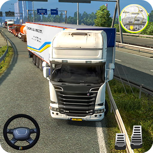 US Heavy Modern Truck Driving icon
