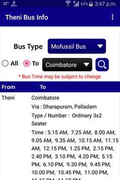 Theni Bus Info screenshot 5