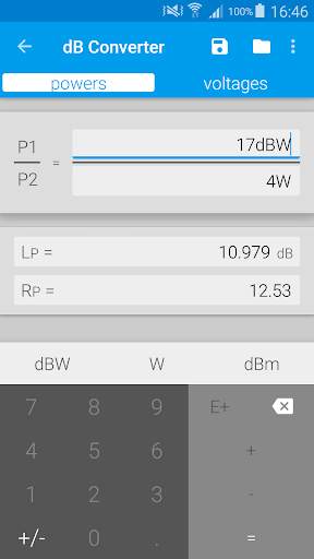 dB Calculator screenshot 2