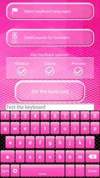 Black and Pink Keyboard Theme screenshot 1