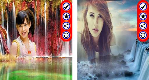 Waterfall photo Frames With Free Image Editor screenshot 1