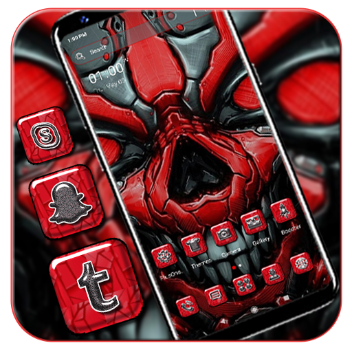 Red Skull Launcher Theme icon