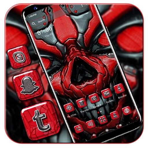 Red Skull Launcher Theme 1.3