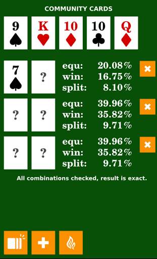 Poker Calculator screenshot 1