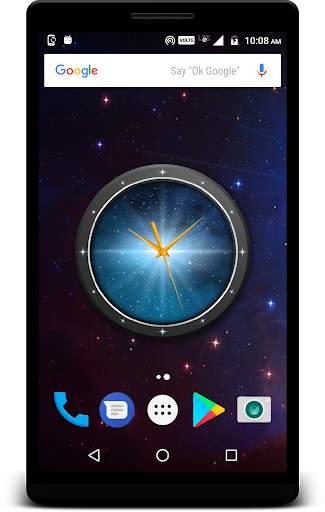 Galaxy Clock Live Wallpaper screenshot 1