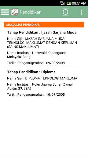 MyHRMIS Profil screenshot 5
