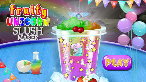 Fruity Unicorn Slush Maker: Slushy Drinks Cooking screenshot 1