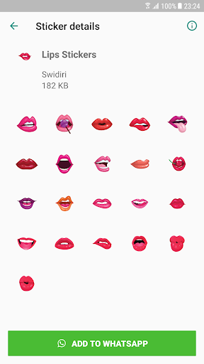 Lips Stickers - WAStickerApps screenshot 3