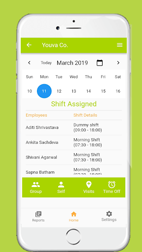 Shift Manager. Shift Schedule App. Shift Calendar screenshot 1