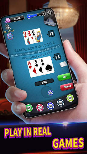 BlackJack 21 lite offline game screenshot 1