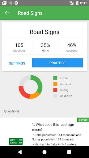 Canada Driving Theory Test screenshot 7