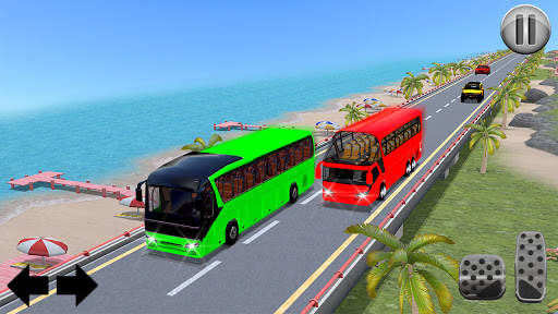 Highway Traffic Bus Racing: Bus Driving Free Games screenshot 2