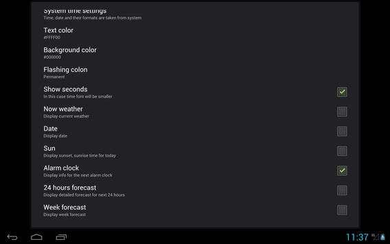Tablet Clock screenshot 13