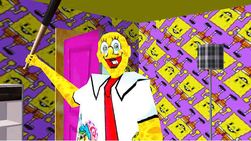 Sponge granny and baldi teacher chapter II horror screenshot 4