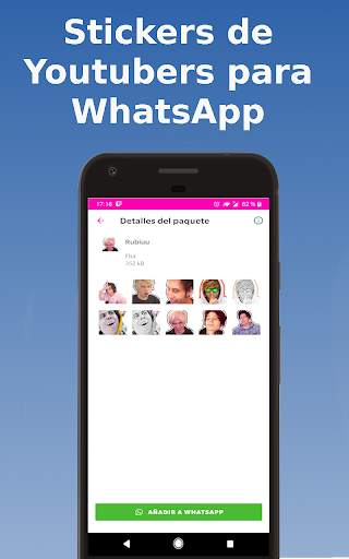 YoutuberStickersWasApp-pegatinas para whatsapp screenshot 1