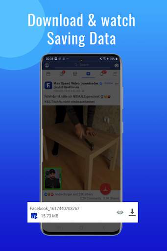 MaxSpeed Video Downloader for Facebook screenshot 3