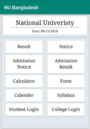 RESULT & INFO FOR NU BD screenshot 1