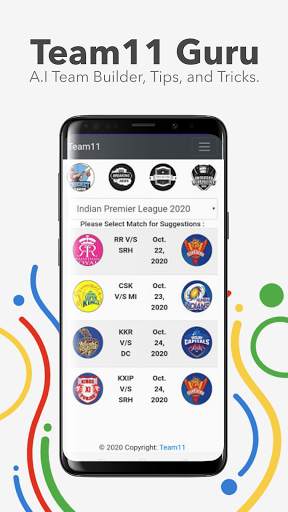 Team11 - A.I Team Builder for Cricket Fantasy Apps screenshot 3