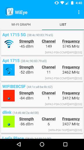 WiEye - WiFi Scanner screenshot 2