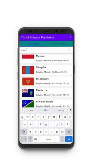 World Religious Population screenshot 2