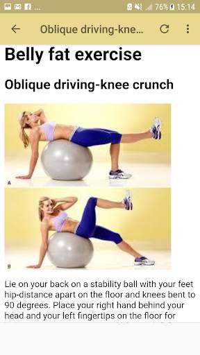 Belly Fat Exercises screenshot 4
