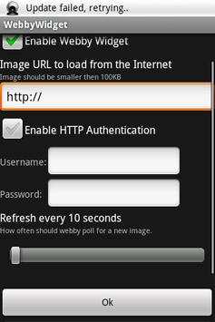 Webby Webcam Widget screenshot 2