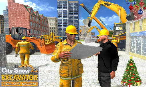 City Snow Excavator Simulator Machine screenshot 1