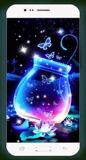 Neon Butterfly Wallpaper screenshot 7
