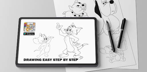 Drawing Tom Cat & Jerry Mouse screenshot 1
