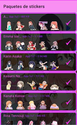 LL! Stickers Packs screenshot 2