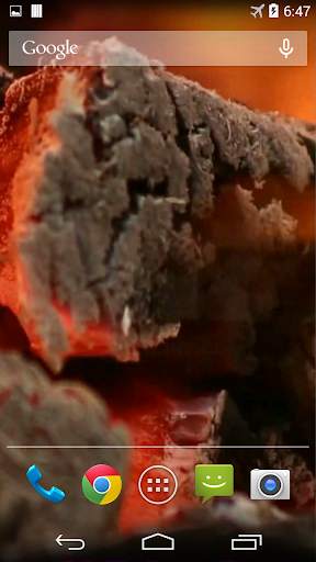 Burning Wood Video Wallpaper screenshot 1