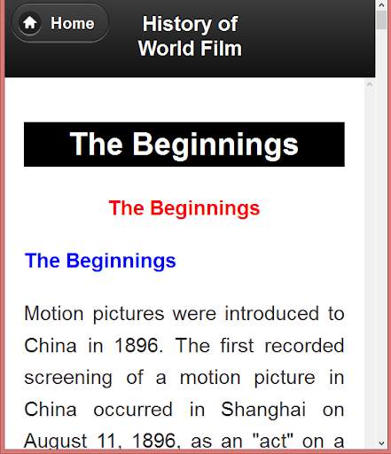 Introduction to World Film screenshot 17