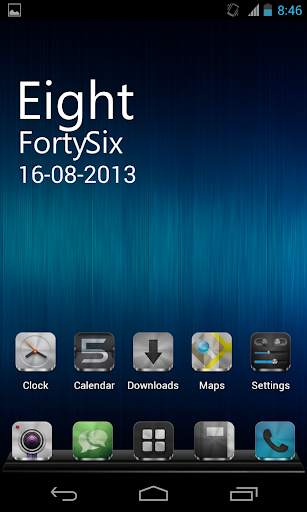 Metal Free(APEX NOVA GO THEME) screenshot 1