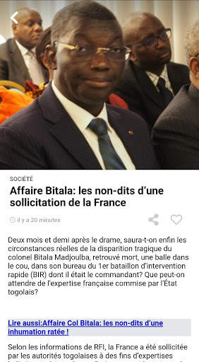 Togo tribune screenshot 3