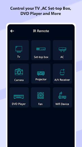 Remote control for TV, AC, Settop box -STB screenshot 1