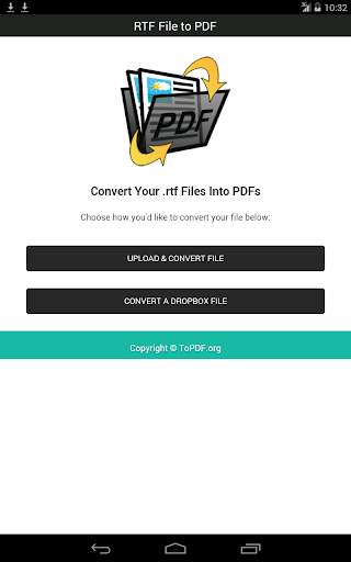 RTF File to PDF 9 تصوير الشاشة