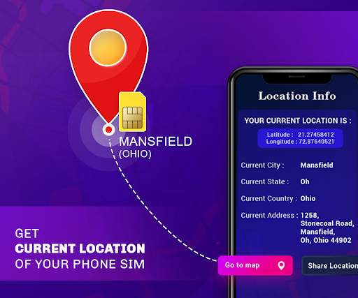 Phone Sim Location Information screenshot 1