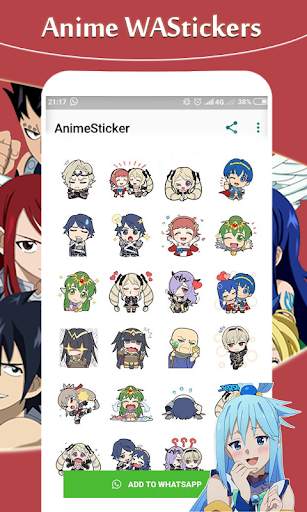 Anime Stickers : WAStickers For Whatsapp screenshot 3