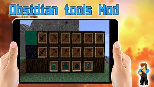 Obsidian Tools Mod for Minecraft PE screenshot 1