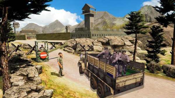 Offroad Army Truck Simulator Game 3D स्क्रीनशॉट 1