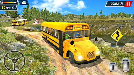 Di luar jalan Tinggi Sekolah Bis Simulator - Bus screenshot 4