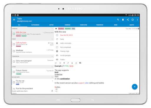 Tasks & Notes screenshot 1