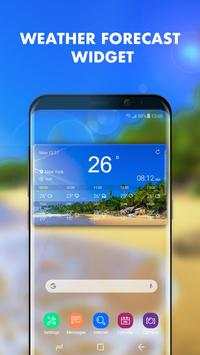 Blue sky forecast widget theme&clock screenshot 1