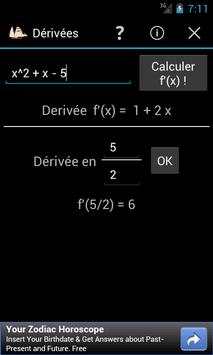 Dérivées screenshot 2