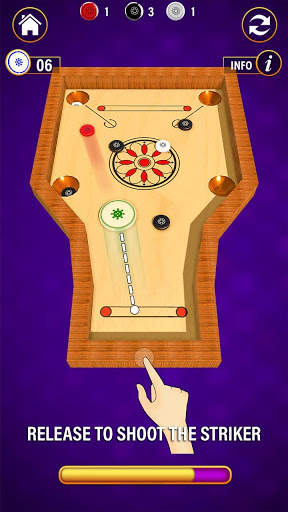 มินิ คณะกรรมการ carrom:  เกม King Of Pool screenshot 7
