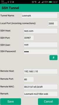 SSH Tunnel screenshot 8