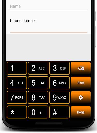 Orange Neon Keyboard screenshot 3
