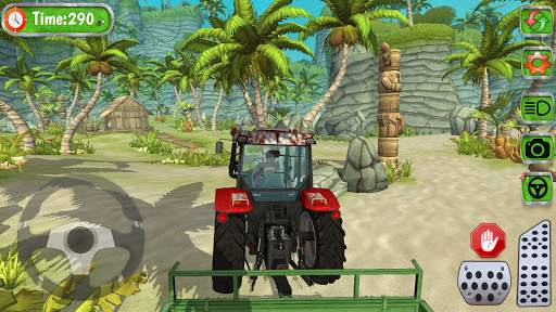 Tractor hill climb racing 3D screenshot 4