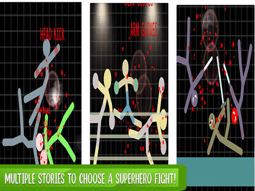 Stickman SuperHeroes Fighters: Free Fighting Games screenshot 6